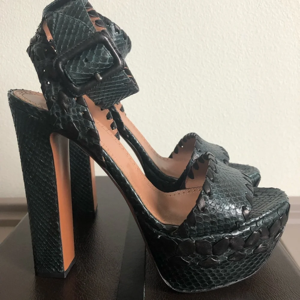 Alaia Python Platform Sandals 39 Worn Once